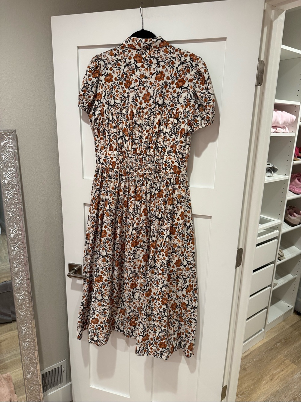 Maeve Short-Sleeve Belted Midi Shirt Dress - Picture 5 of 6